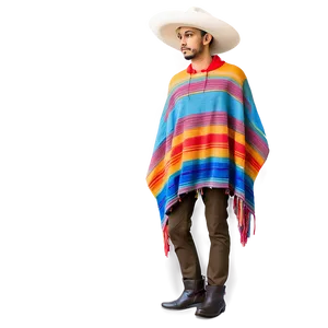 Mexican Poncho Street Style PNG 06282024