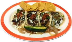 Mexican Tacoswith Sides PNG image