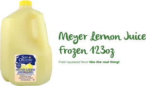 Meyer Lemon Juice Plastic Bottle123oz PNG image