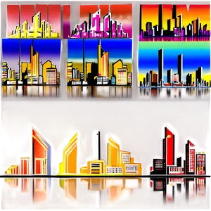 Miami City Skyline Outline Png Fij74 PNG image