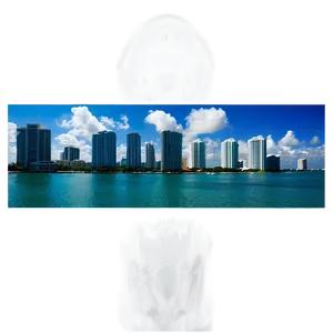 Miami Skyline In Summer PNG Lnd69