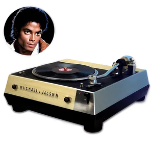 Michael Jackson Thriller Record Player PNG Rfc78