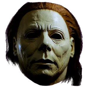 Michael Myers Face Close-up In Darkness PNG Wvk