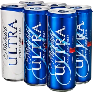 Michelob Ultra Beer Cans PNG image