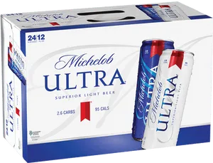 Michelob Ultra Light Beer Packand Cans PNG image