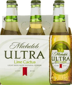 Michelob Ultra Lime Cactus Beer Pack PNG image