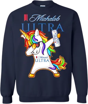 Michelob Ultra Unicorn Sweatshirt PNG image