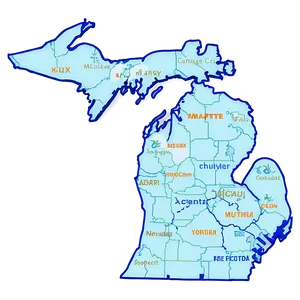 Michigan Geography Png Pey9 PNG image