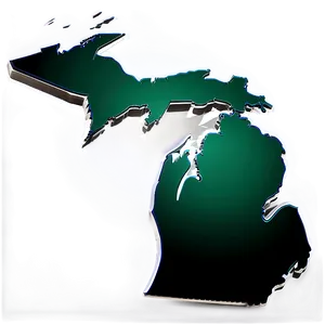 Michigan State Map Edge Png 06262024 PNG image