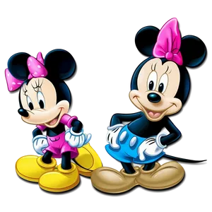 Mickey And Minnie Cartoon Png Nqg PNG image