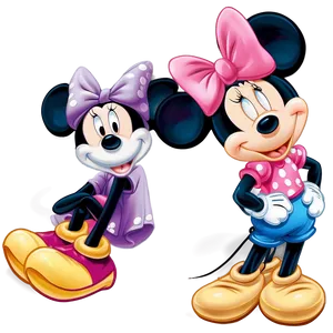 Mickey And Minnie Cute Pose Png Cil6 PNG image