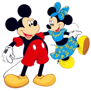 Mickey And Minnie Dancing Png Xbb95 PNG image