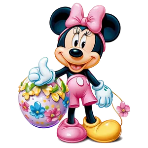 Mickey And Minnie Easter Celebration PNG 06122024