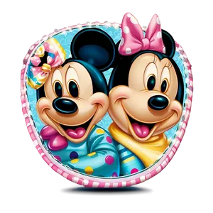 Mickey And Minnie Easter Celebration PNG 24