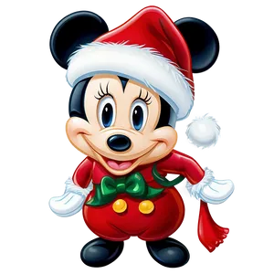 Mickey And Minnie Festive Christmas PNG 06122024 PNG