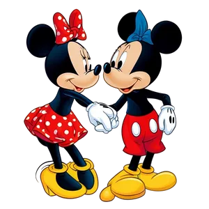 Mickey And Minnie Holding Hands PNG 06122024 PNG