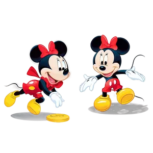 Mickey And Minnie Joyful Laughter PNG 06122024 PNG