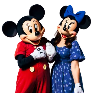 Mickey And Minnie Joyful Laughter PNG 41