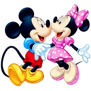 Mickey And Minnie Joyful Laughter PNG Qlq69 PNG