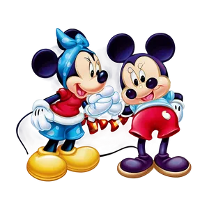Mickey And Minnie New Year PNG 62