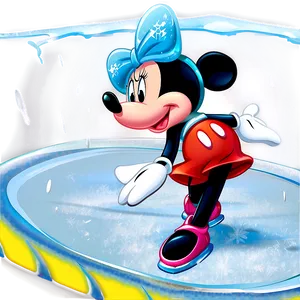 Mickey And Minnie On Ice PNG Wsf83 PNG