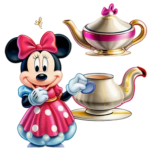 Mickey And Minnie Tea Party PNG Qoe PNG
