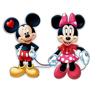 Mickey And Minnie Valentine's Png Rxe42 PNG image