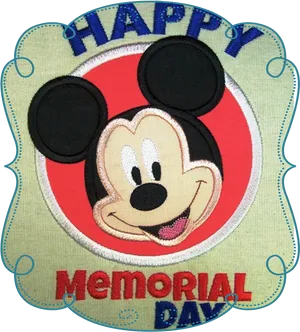 Mickey Memorial Day Celebration Patch PNG image