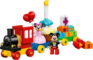Mickey Minnie Birthday Train Toy PNG image