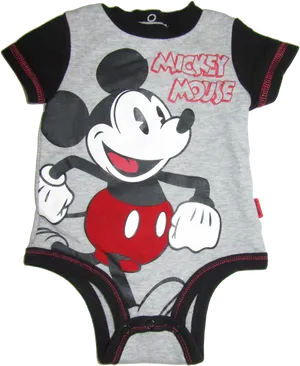 Mickey Mouse Baby Onesie PNG image
