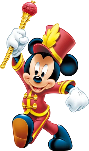Mickey Mouse Bandmaster Illustration PNG image