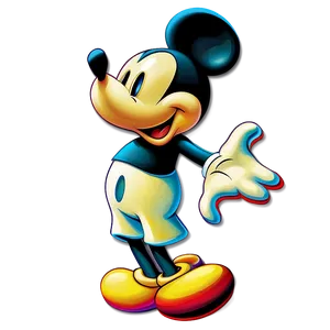 Mickey Mouse Colorful Artwork PNG Svy92