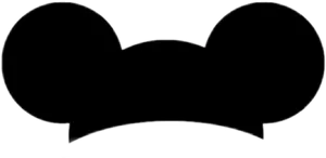 Mickey Mouse Ears Silhouette PNG image