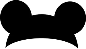 Mickey Mouse Ears Silhouette PNG image