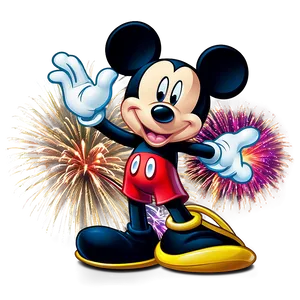 Mickey Mouse Fireworks Display Png 05032024 PNG image