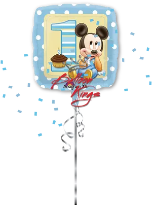 Mickey_ Mouse_ First_ Birthday_ Balloon PNG image