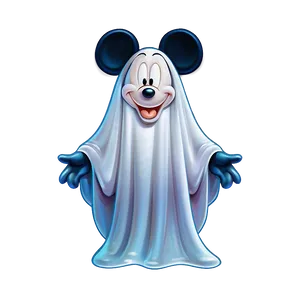 Mickey Mouse Ghost Halloween Png Sag PNG image