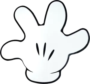 Mickey Mouse Hand Gesture PNG image