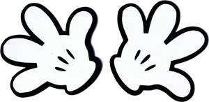 Mickey Mouse Hands Cutouts PNG image