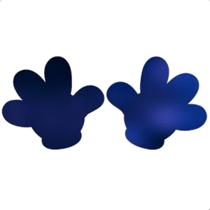 Mickey Mouse Hands Iconic Gloves PNG image