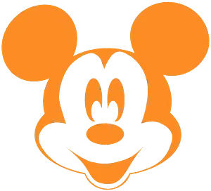 Mickey Mouse Icon Outline PNG image