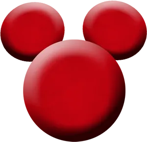 Mickey Mouse Icon Red Background PNG image