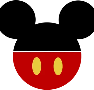 Mickey Mouse Iconic Earsand Costume PNG image