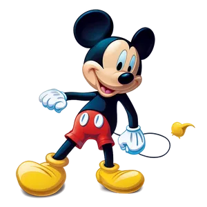 Mickey Mouse Pose Silhouette PNG 06202024 PNG
