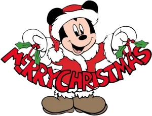 Mickey Mouse Santa Christmas Clip Art PNG image