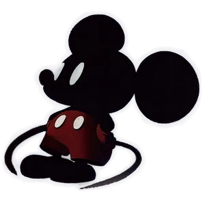 Mickey Mouse Shadow Portrait PNG Ito57 PNG