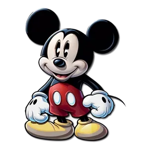 Mickey Mouse Silhouette Badge PNG Nkv80 PNG