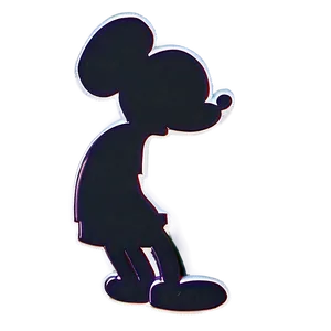 Mickey Mouse Silhouette Decoration PNG 06202024