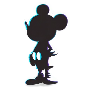 Mickey Mouse Silhouette Illustration Png Dto11 PNG image