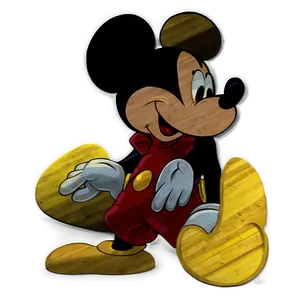 Mickey Mouse Silhouette Mural PNG Fkp7 PNG